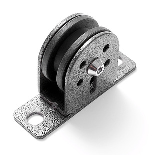 Mute crown block lifting sheave ground wheel steel wire rope guide wheel steel wheel fixed bearing pulley block