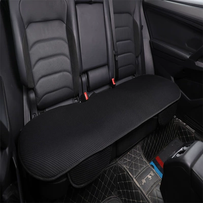 Car Seat Cushions, All-Season Universal | Four Seasons Pad - black-rear-bench-seat-1-general