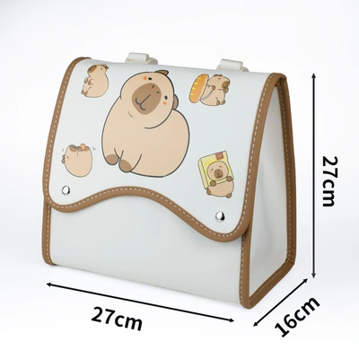 2025 New Electric Vehicle Waterproof Hanging Bag Universal Motorcycle Bicycle Raincoat Bag Large Capacity Storage Hanging Bag (Motorcycle trunk) - v10-cream-white