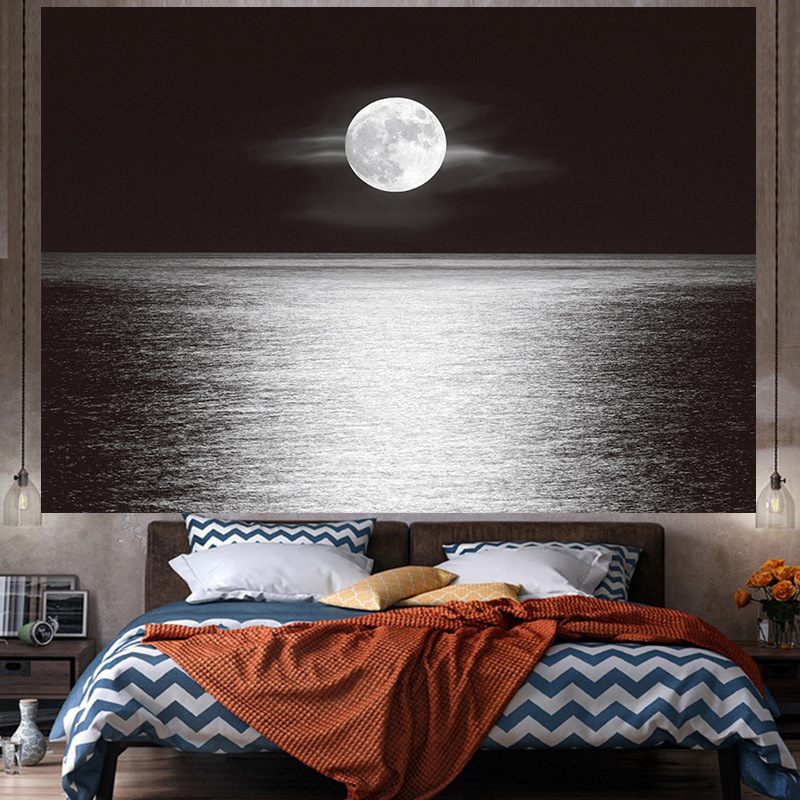 Tela de fondo ins estilo colgante papel pintado de tela dormitorio habitación renovación diseño noche lienzo cartel decorativo paño de pared