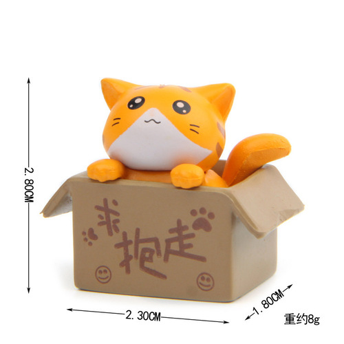 PVC cute, vivid, realistic cat miniature bonsai succulent ornaments garden decorations landscaping figurines