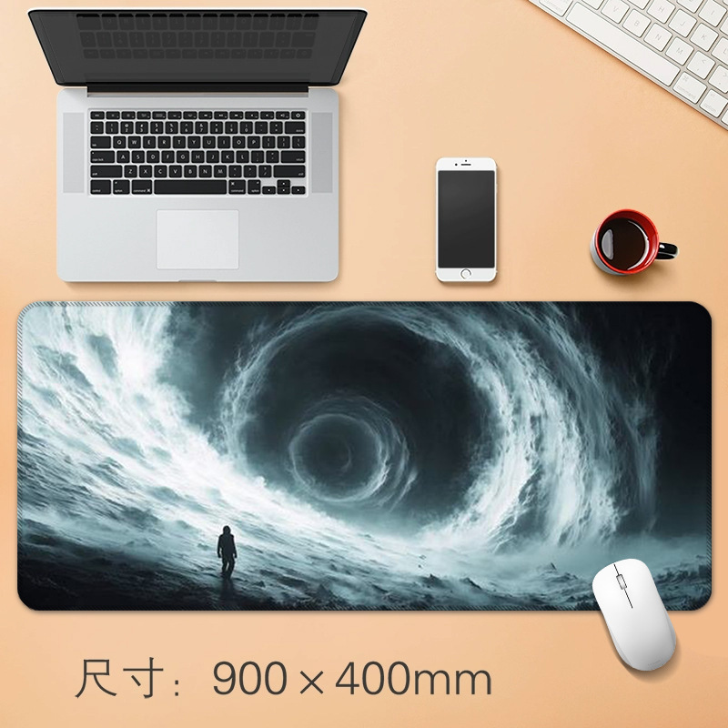 ソース工場直販抽象ダークスピンデスクパッド防水高価値マウスパッド大型オフィスマウスパッド|undefined