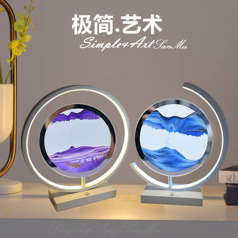 DIY Handmade Material Quicksand Table Lamp Creative Quicksand Atmosphere Lamp Dynamic Quicksand Painting Small Table Lamp Smart Night Light DIY Handmade Material Quicksand Table Lamp Creative Quicksand Atmosphere Lamp Dynamic Quicksand Painting Small Table Lamp Smart Night Light