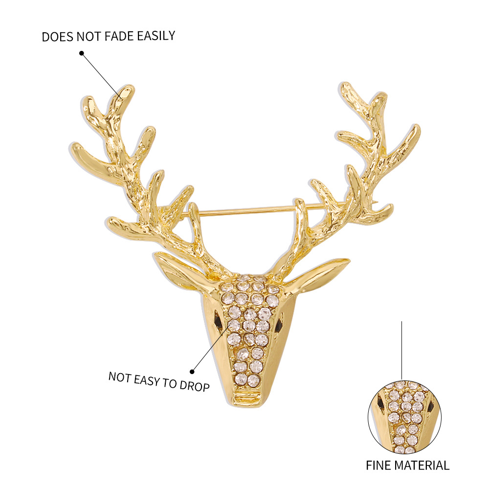 creative fashion simple deer head broochpicture15