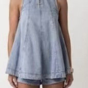 2026 New Cross-Border Women's Fashion European and American Style Denim Dress + Shorts Summer Casual Sleeveless Denim Set 2026 New Cross-Border Women's Fashion European and American Style Denim Dress + Shorts Summer Casual Sleeveless Denim Set