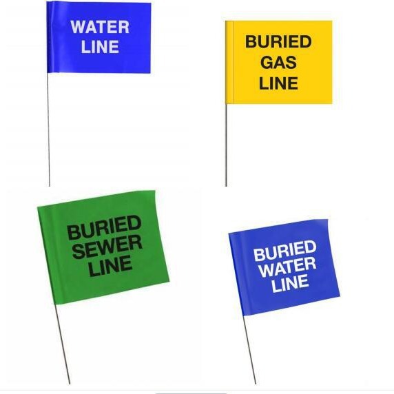 彩色警示旗 印刷警示旗 PVC 警示旗 MARKING FLAGS