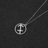 Zodiac signs, brand accessory, fashionable trend necklace stainless steel suitable for men and women, European style, simple and elegant design, custom made