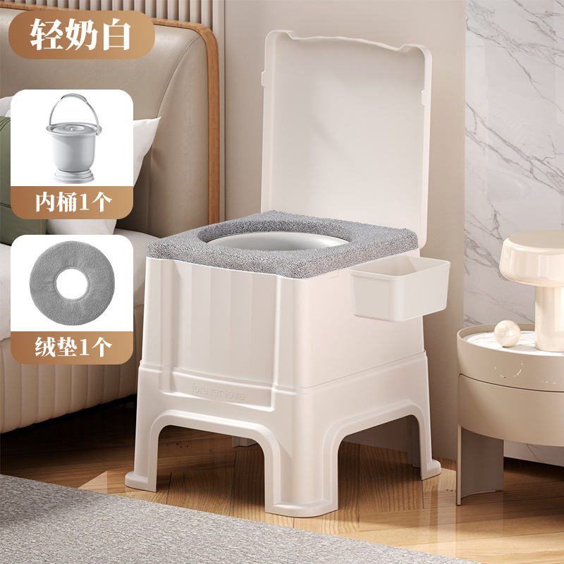 Taburete de inodoro móvil para ancianos, taburete de escupidera junto a la cama, inodoro desodorante para mujeres embarazadas, taburete de inodoro portátil, taburete de inodoro