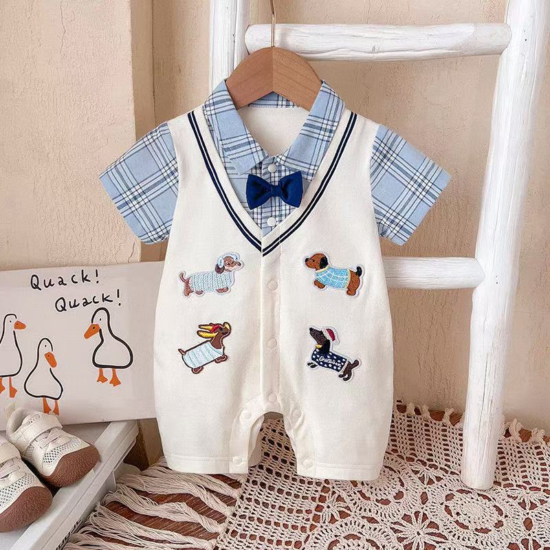 Children's summer thin summer clothing to go out, bodysuit