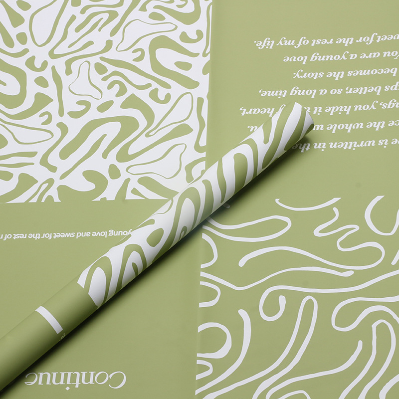 Huaxi París graffiti papel de embalaje de flores impermeable estilo coreano florista ramo material de papel de embalaje de flores