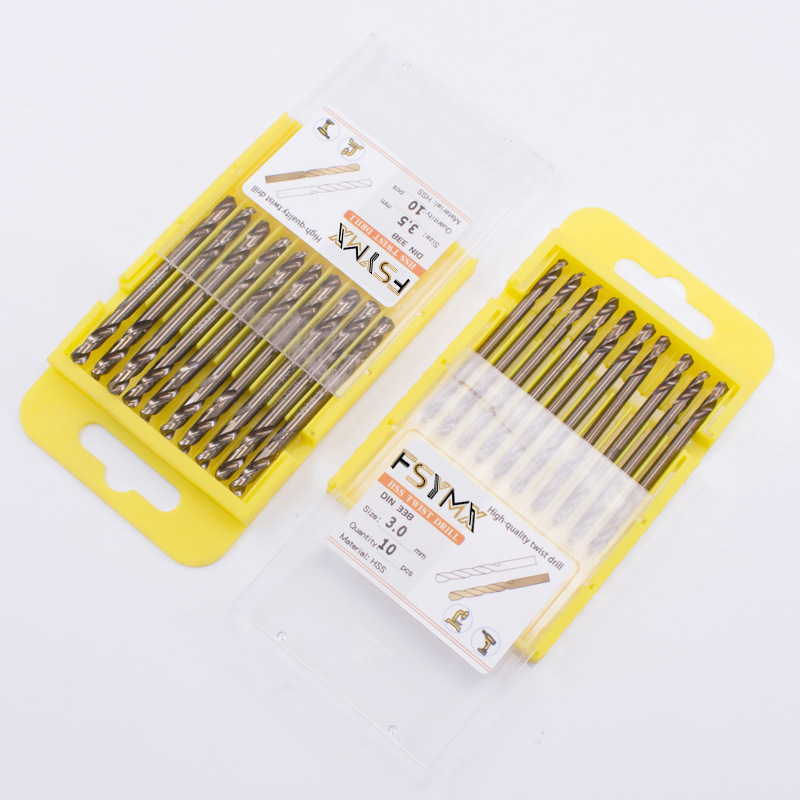 HSS-M35双头含钴麻花钻头 不锈钢模具钢铜铝铁板开孔全磨直柄钻咀