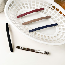 韩国头饰简约磨砂一字夹百搭刘海侧边发夹2024新款盘发弹簧夹发饰