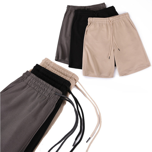 AG280g new milk silk men's summer shorts thin trendy brand loose drawstring elastic casual fashion pants