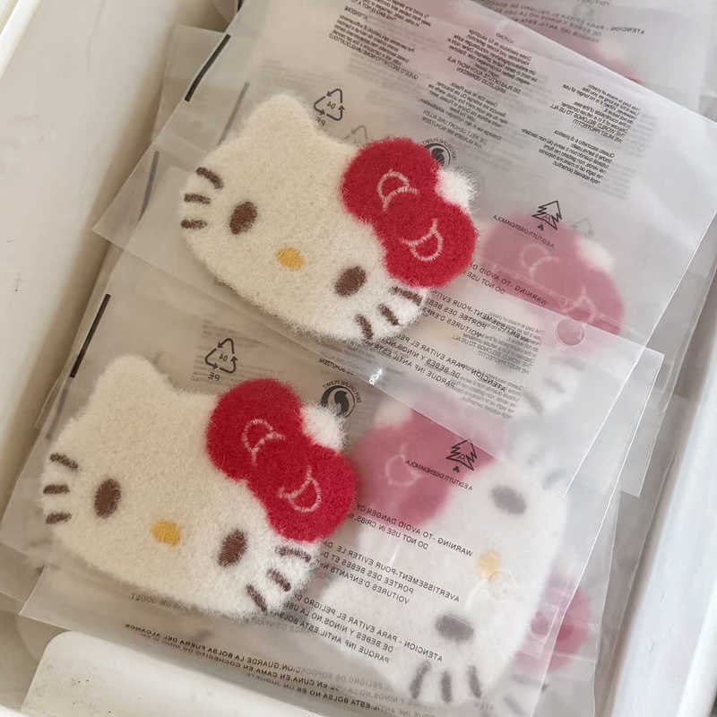 Super Cute Kt Cat Bangs Stickers from All over the World! Sweet Girly Plush Side Bangs Hair Stickers Magic Stickers