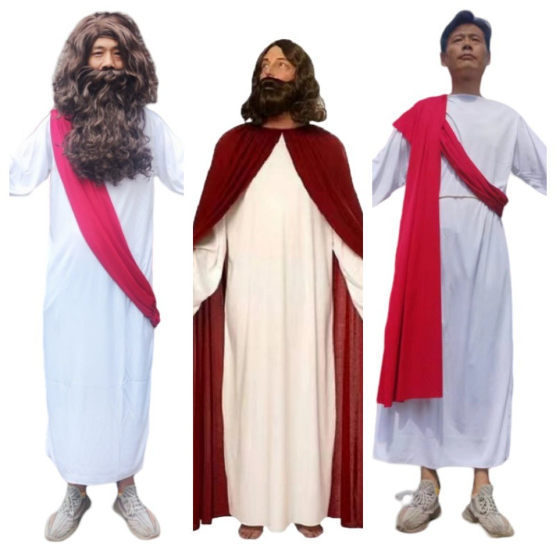 Cross-Border Amazon Priest Role-Playing Stage Costume Adult Missionary Priest Performance Costume Mary Costume