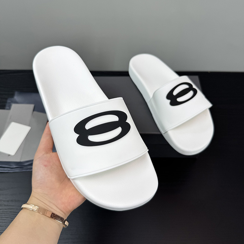 Malaysia Singapore Vietnam Slide Slippers Paris B Letter Print Men's and Women's Outer Wear Soft-Soled Slippers