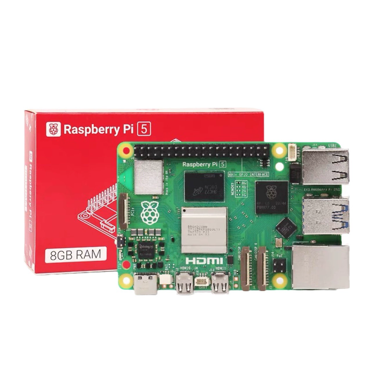 Raspberry Pi 5, 5-е поколение, 4 ГБ + 8 ГБ, плата разработки и набор для разработчика, программирование на Python