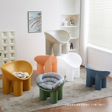 简约大象腿椅子小沙发卧室椅子ins换鞋凳阳台懒人沙发垫子默认项