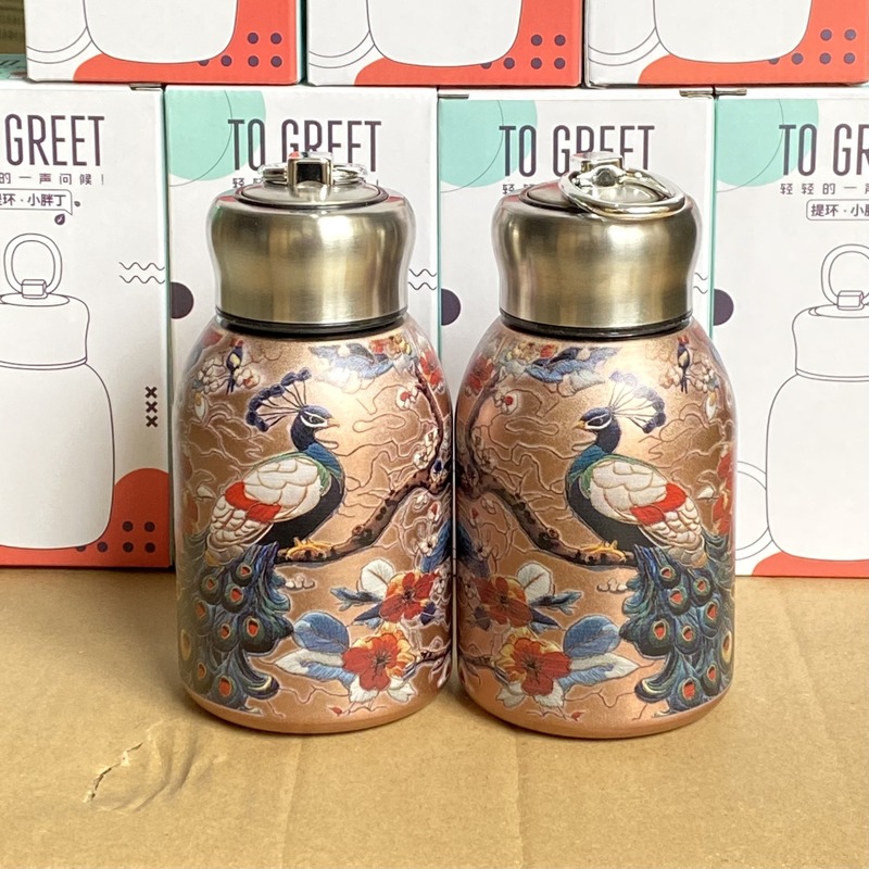 チタンコーティングされた魔法瓶カップ、中国風彫刻ビジネスギフトセット、チタンカップ、ポータブル茶水分離健康ティーカップ卸売|undefined
