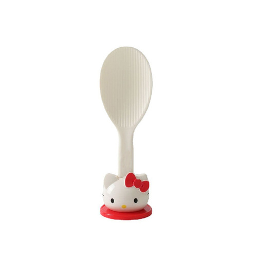 Cross-border upright rice cooker food-grade PP rice spoon kitchen long-handled rice spatula plastic household non-stick rice spoon