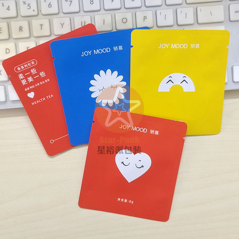 彩印精美加厚质感牛皮纸镀铝桂圆枸杞红枣茶泡袋 骄慕防潮茶叶袋