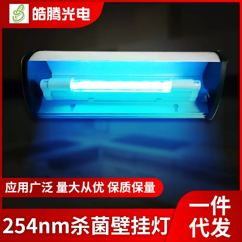 壁挂式紫外线消毒灯带臭氧食堂饭店杀菌灯悬挂式紫外线杀菌灯