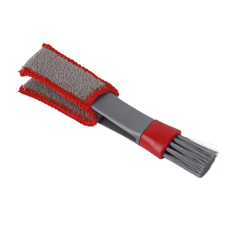 Cepillo para salida del aire acondicionado del coche, cepillo para la eliminación de polvo del panel de instrumentos del coche, cepillo de cerdas blandas, productos y herramientas de limpieza interior de doble extremo image 6