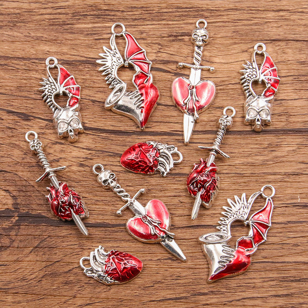 Retro red pendant