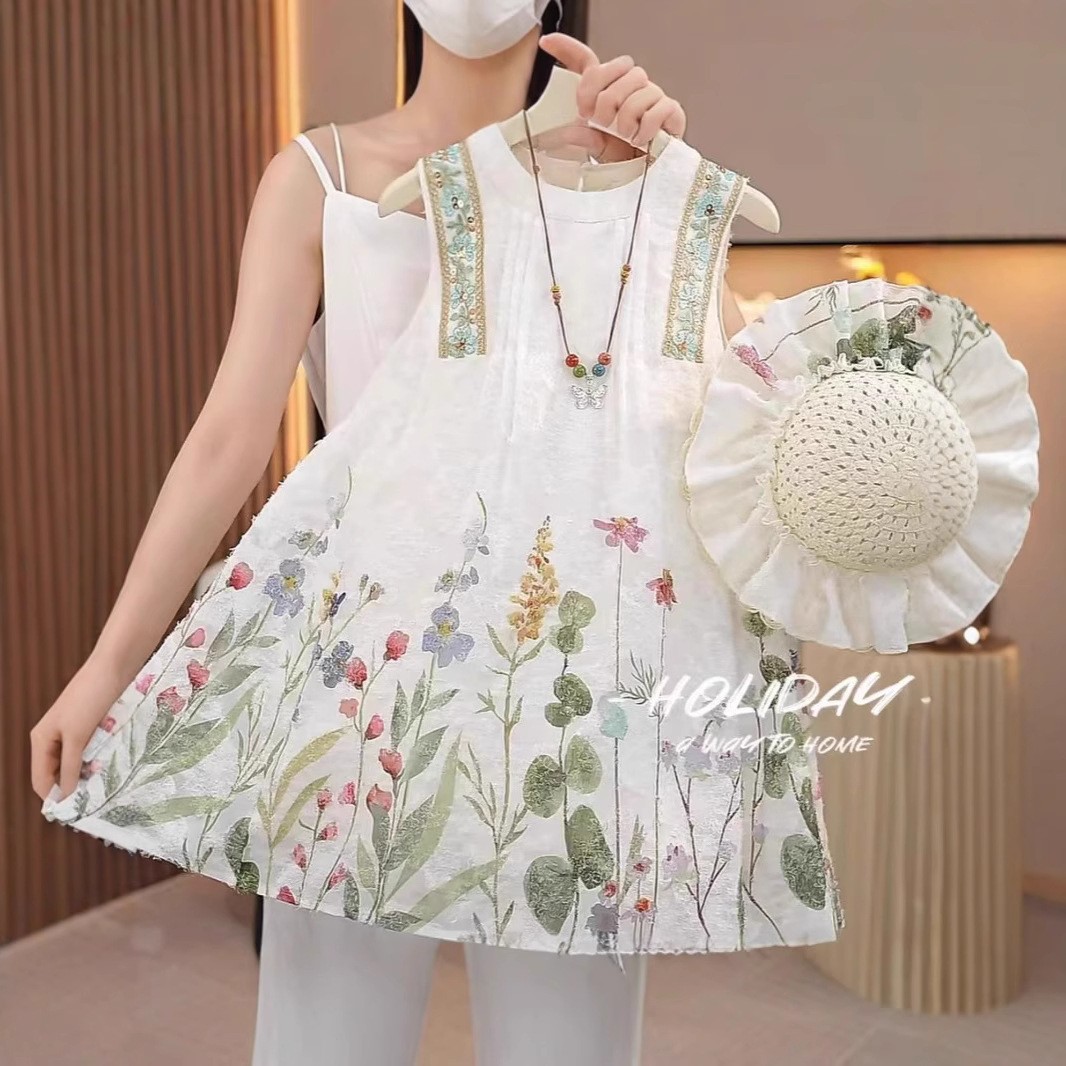 Girls' Summer Dress 2026 New Stylish Children's Dress for Baby Girls, Fresh and Cute Dress for Girls, Sleeveless Dress