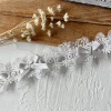 White silver ribbon, 1 meter long and about 3.8cm wide