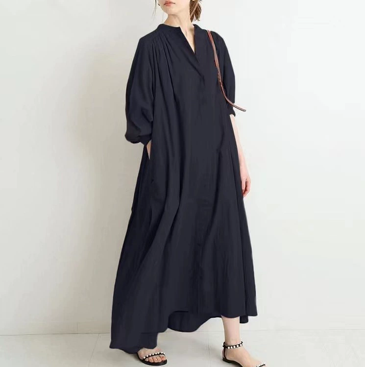 Длинная базовая кофта-п cardigan для тела, женская макси оверсайз из хлопка и льна, длинный рукав