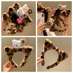 New Collection of KT Cat Wash Headbands: Autumn/Winter Cartoon Hair Bands, Hair Clips, and Styling Accessories for Washing, Photography, and Makeup