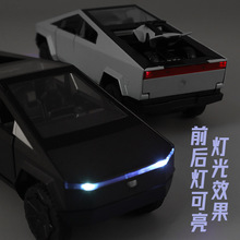 工厂批发盒装仿真1:32升级版A3230皮卡拖挂合金房车模型摆件儿童