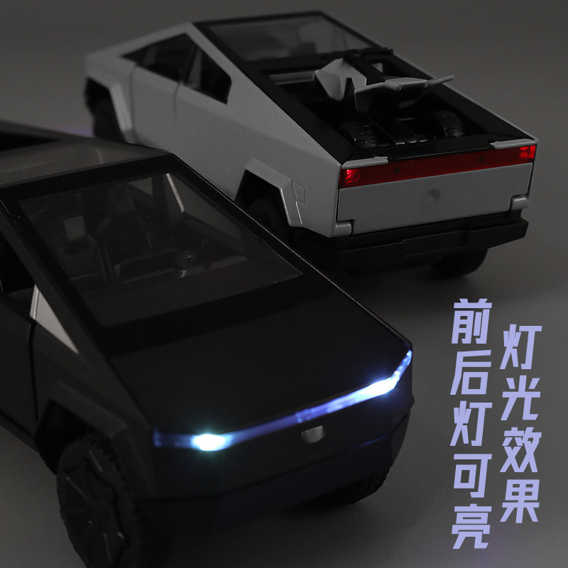 工厂批发盒装仿真1:32升级版A3230皮卡拖挂合金房车模型摆件儿童