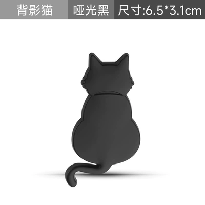 Car Personalized Pet Cat Car: Body sticker - back-cat-sticker-black
