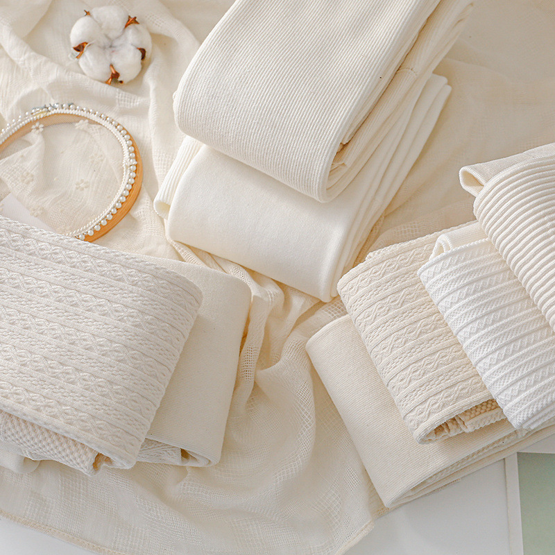 秋冬加绒加厚打底裤女白色保暖麻花连裤袜奶白米白高腰打底裤袜棉