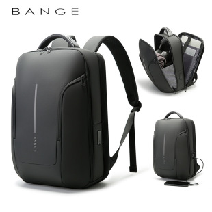 Bange New Business Backpack Men's Multifunctional Backpack Trendy Commuter Leisure Schoolbag Large Capacity Bag