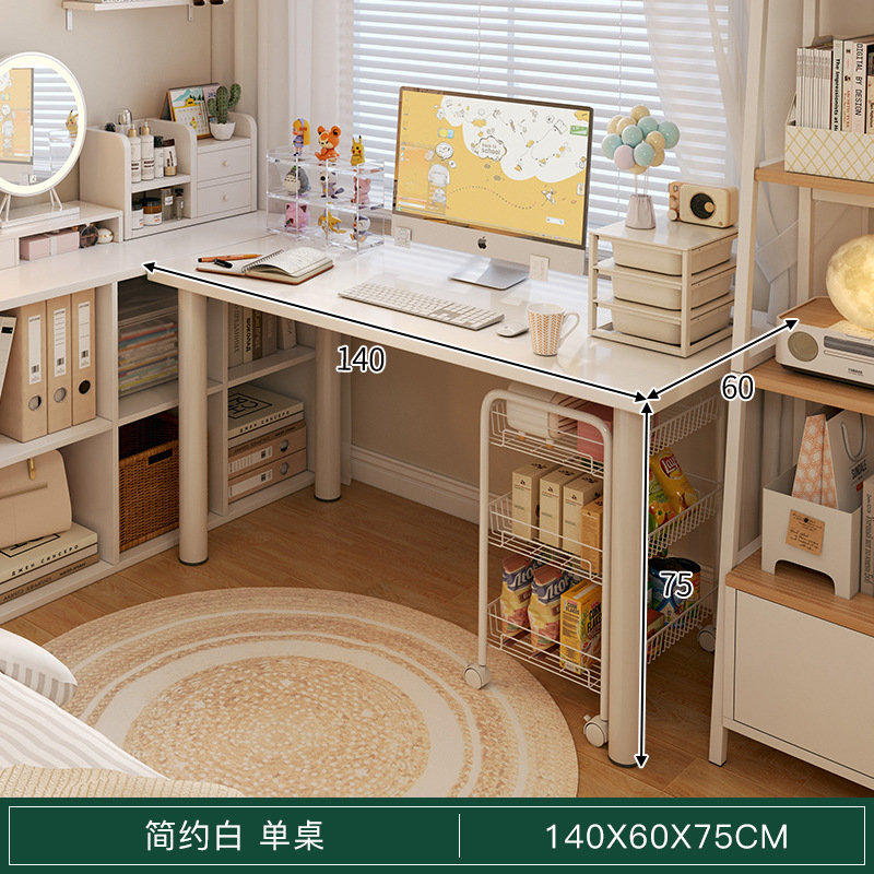 Comodador dormitorio de niñas 2 en 1 mesa de maquillaje 2025 nuevo estilo de crema de lujo ligero escritorio de escritorio casero de alta calidad