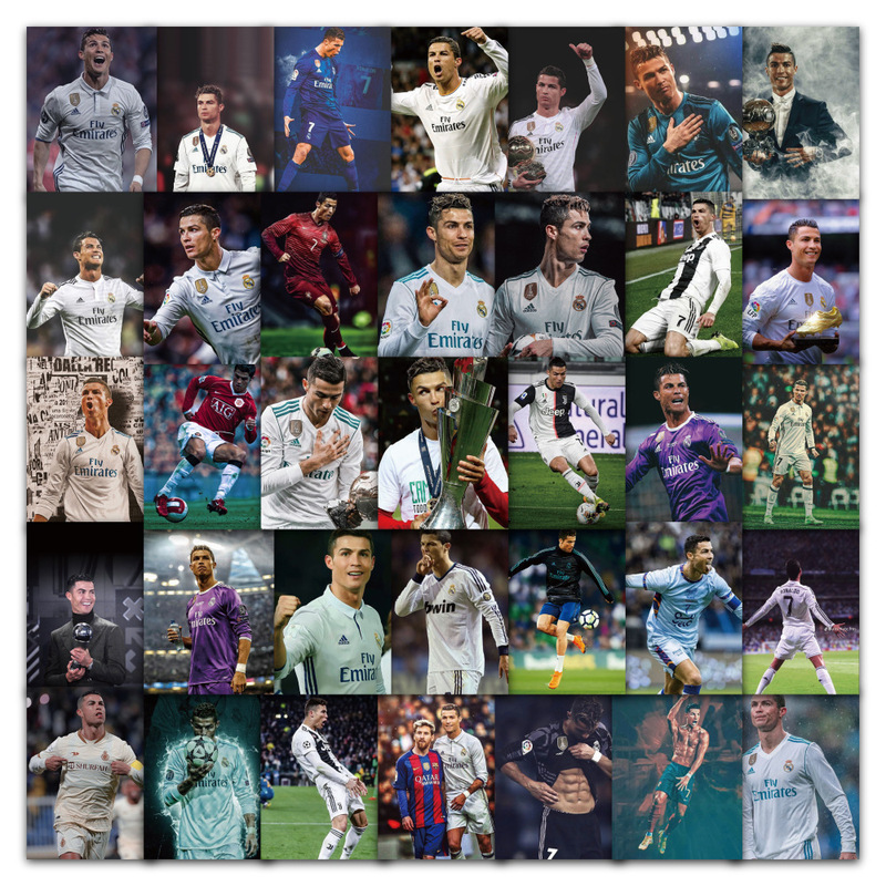 60 Football Star Ronaldo Emperor Horse Stickers Notebook Wall Desktop Computer Material Handbook Decoration Waterproof Stickers 60 Football Star Ronaldo Emperor Horse Stickers Notebook Wall Desktop Computer Material Handbook Decoration Waterproof Stickers