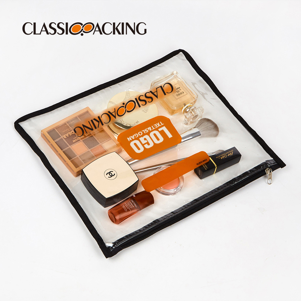 Fábrica al por mayor bolsa de almacenamiento de PVC de gran capacidad impermeable portátil suministros de belleza bolsa de almacenamiento bolsa de cremallera multifuncional