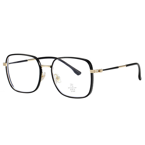 M2670 new anti-blue light glasses frame, fashionable large square frame, big face, slimming, no makeup, street shooting, flat mirror, female myopia
