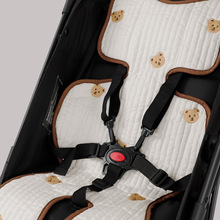 ins出口韩国夏季婴儿手推车凉席坐垫透气宝宝凉垫遛娃神器