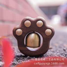 跨境木质门铃磁磁吸式多巴胺装饰风铃挂件进门欢迎铃铛冰箱贴礼物