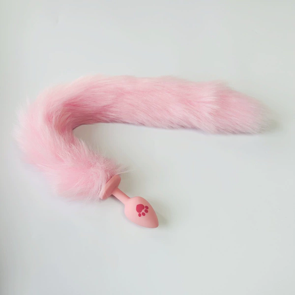 Silicone cat claw tail-pink