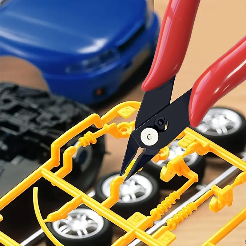 Cortadores de alambre electrónicos, alicates de puerto, alicates diagonales de plástico, alicates diagonales de acero inoxidable de alta dureza, herramientas manuales de bricolaje
