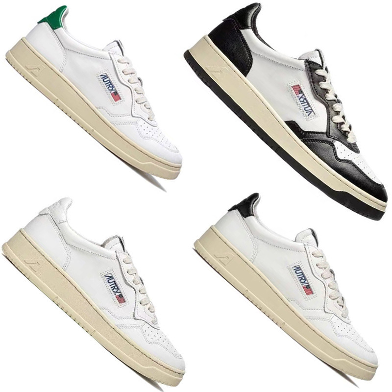 Autry White Shoes Women's Genuine Leather 20252 New sneaker Women's Retro Korean-style Lace-up South Korea Sneakers for Women Autry White Shoes Women's Genuine Leather 20252 New sneaker Women's Retro Korean-style Lace-up South Korea Sneakers for Women