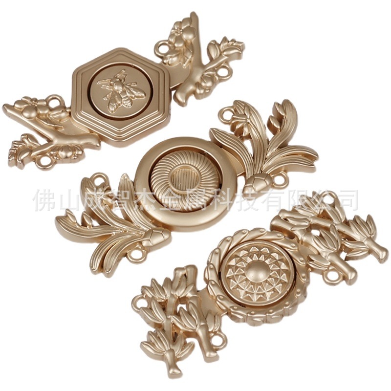 花卉松竹梅汉服旗袍子母扣 岁寒三友长青松君子竹冰清玉洁梅钮扣