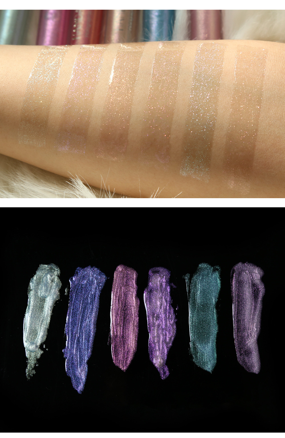 Cross-border Pearlescent Lip Gloss Mermaid HANDAIYAN Long-lasting Moisturizing, Dazzling Bright and Polarized Lip gloss Lip Gloss undefined