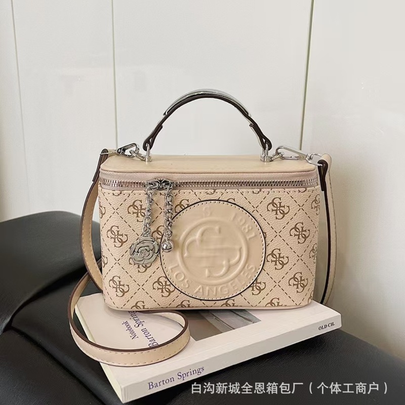 欧美爆款热销手提盒子女包25新款跨境流行字母印花百搭单肩斜挎包|undefined