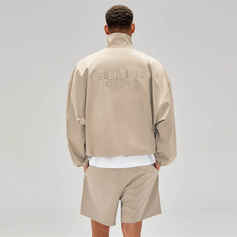 Fog Stack Essentials Season 9 High Street Casual Loose Half-Zip Windbreaker Jacket Trend